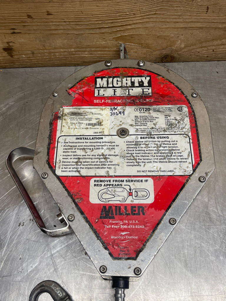Miller Mighty Lite Self Retracting Lifeline RL50G/ 50FT