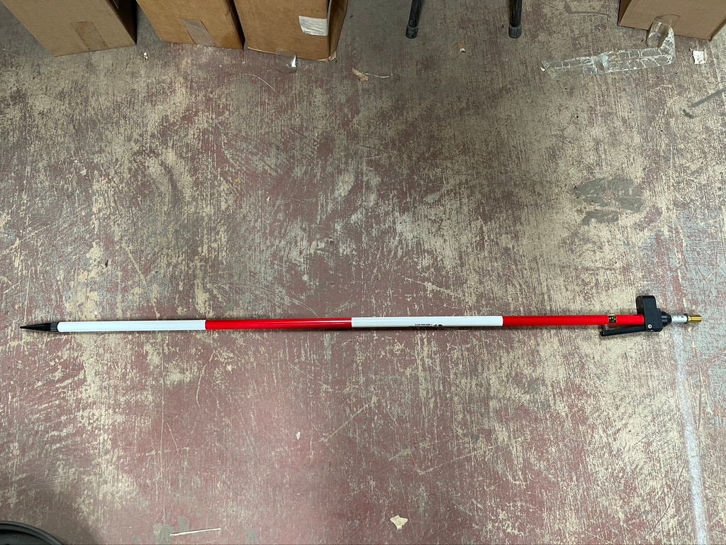 Spectra Precision 5527-15 2.6M Aluminum Prism Pole Metric Surveying SECO