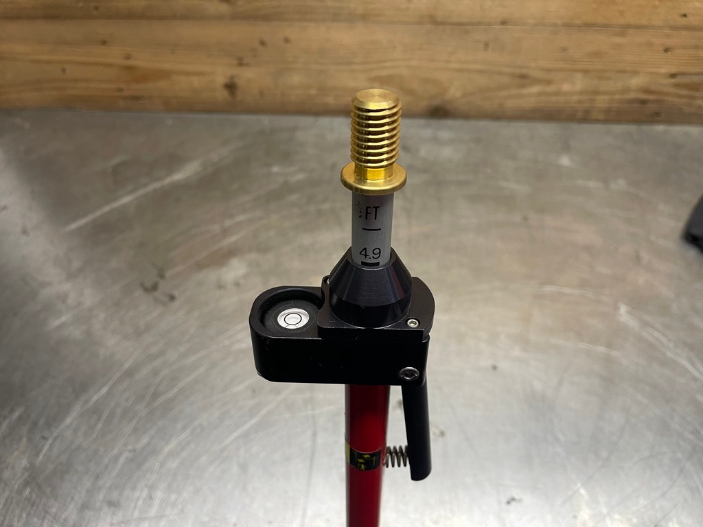 Spectra Precision 5527-15 2.6M Aluminum Prism Pole Metric Surveying SECO
