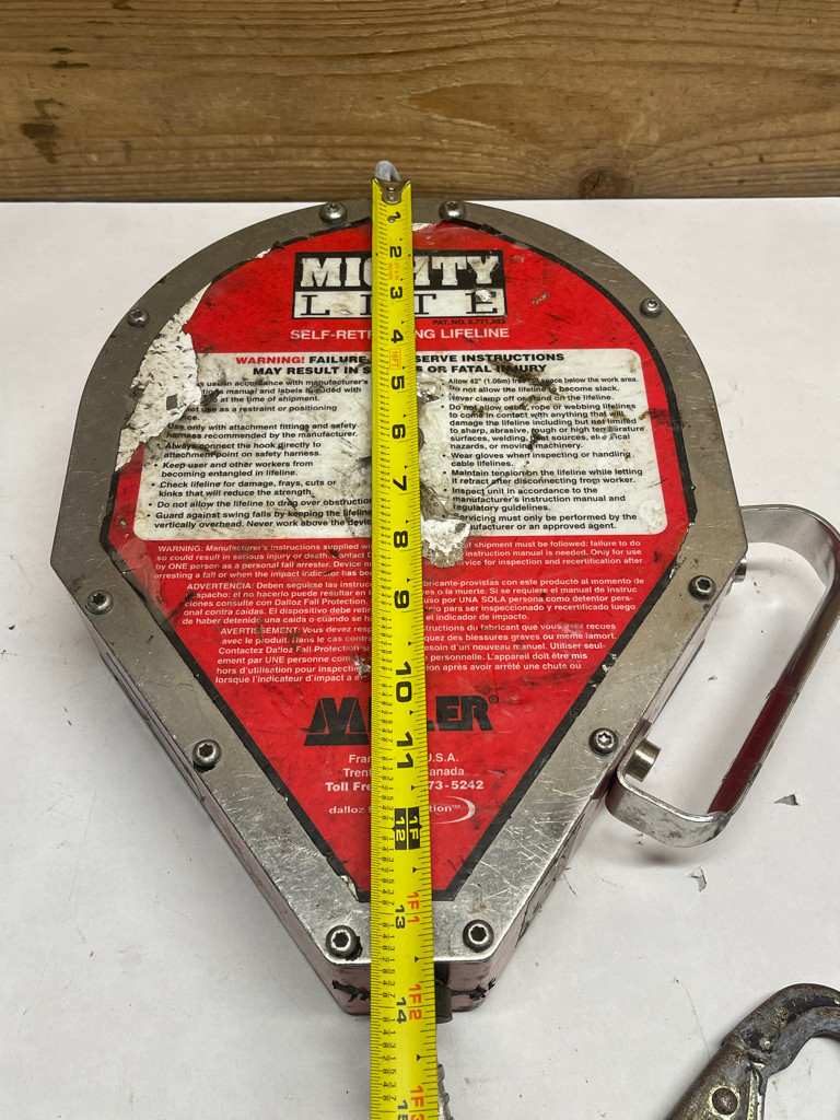 Miller MightyLite RL50BG 50FT Self Retracting Lifeline SRL Fall Protection