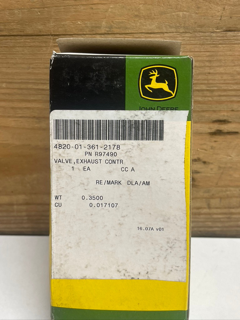 John Deere R97490 Oversize Engine Intake Valve OEM Cylinder Head
