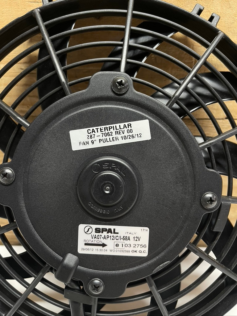 CAT Caterpillar 287-7062 Fan Assembly Puller 12V SPAL VA07-AP12/CII-58A OEM