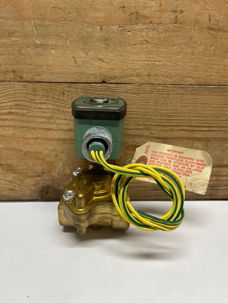 ASCO Red-Hat II 8220G095 Solenoid Valve Brass 3/4" NPT