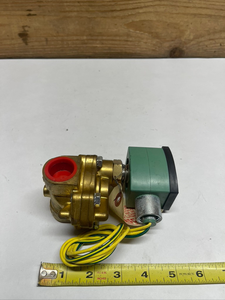 ASCO Red-Hat II 8220G095 Solenoid Valve Brass 3/4" NPT