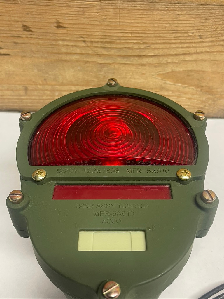 US Army 11614157 Rear Composite Tail Light Assembly 24V Military Vehicle