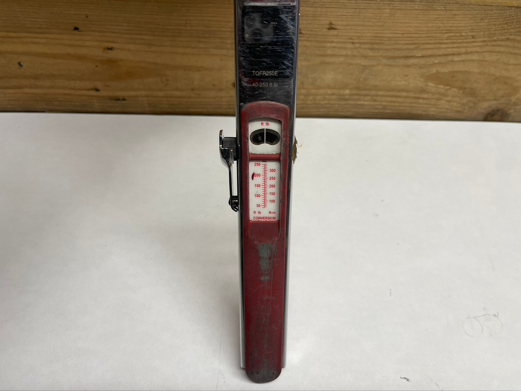 Snap-On TQFR250E 1/2" Drive Flex Head Torque Wrench 40-250 Ft-Lb USA