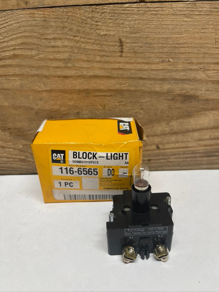CAT Block Light 116-6565 Caterpillar Indicator Light Assembly OEM