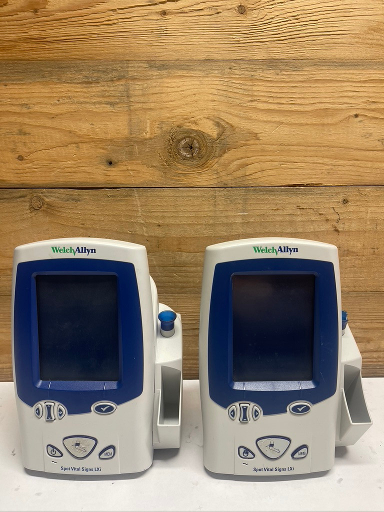 Lot of 2 Welch Allyn Spot Vital Signs LXi Monitors 450T0 Patient Monitors