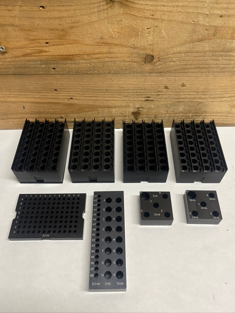 Qiagen Tube Holder Block Modules Lot of 8 Laboratory Equipment