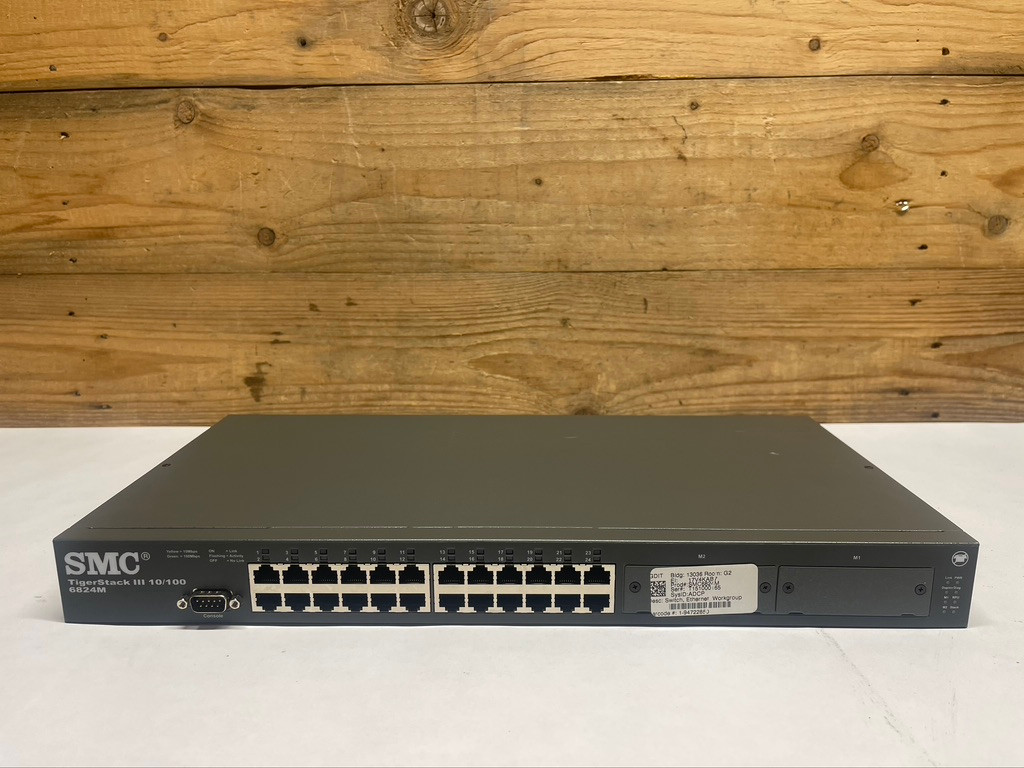 SMC SMC6824M TigerStack III 24-Port 10/100 Managed Ethernet Network Switch