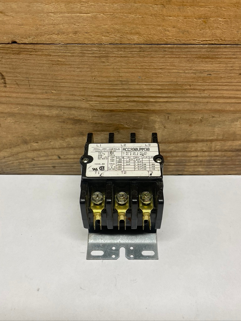 Arrow Hart ACC330UMM30 30A 3-Pole Magnetic Contactor 208-240V Coil