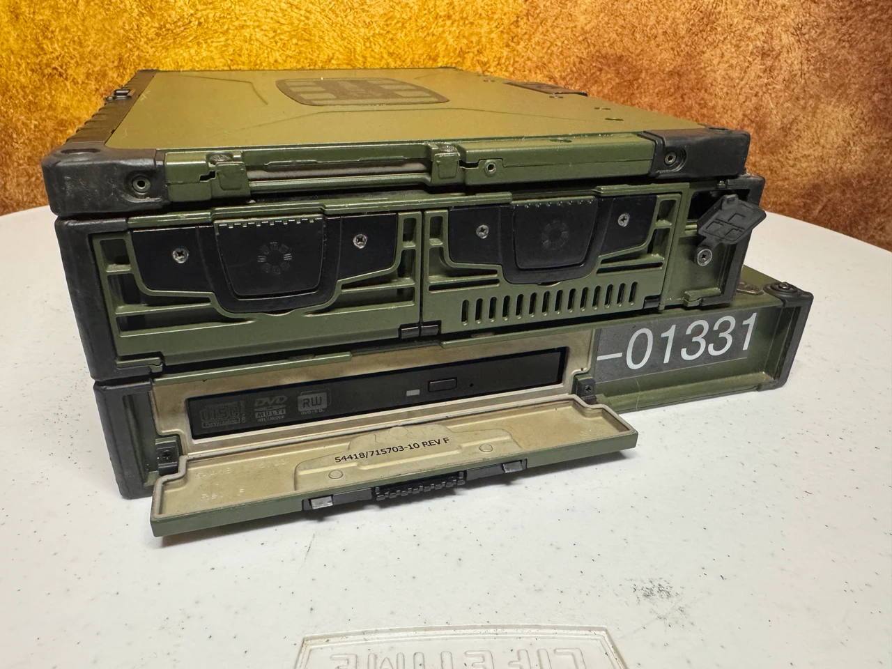 VT Miltope TSC V3-GM45 Military Rugged Touchscreen Laptop MSD-V3 Dock