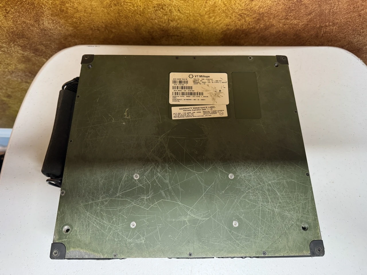 VT Miltope TSC V3-GM45 rugged touchscreen laptop with MSD-V3 dock - product image 14
