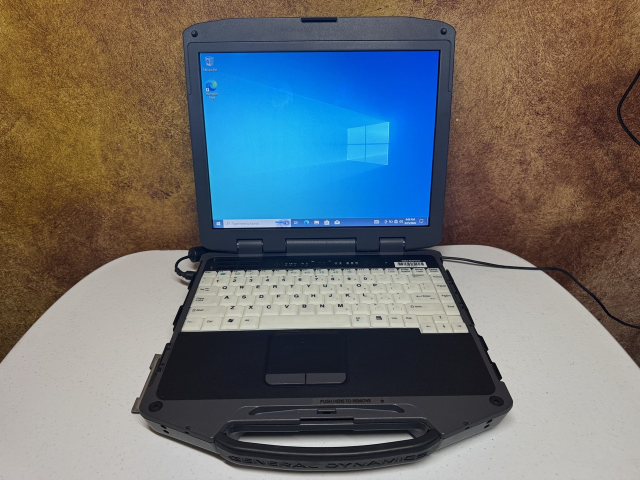 General Dynamics GD8000 Rugged Laptop Core 2 Duo 4GB 128GB SSD Windows 10