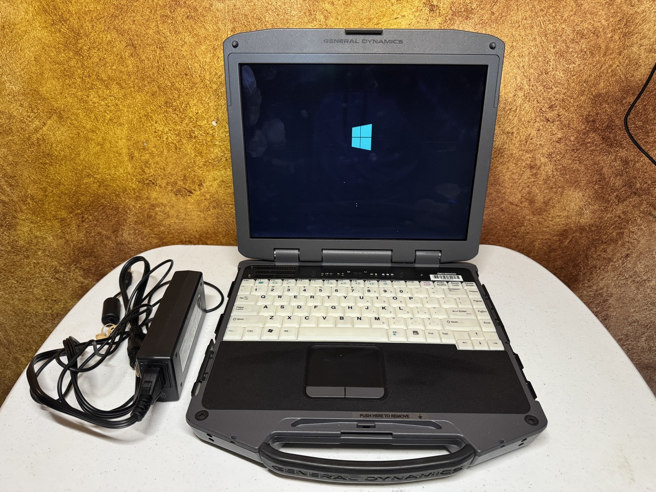 General Dynamics GD8000 Rugged Laptop Core 2 Duo 4GB 128GB SSD Windows 10