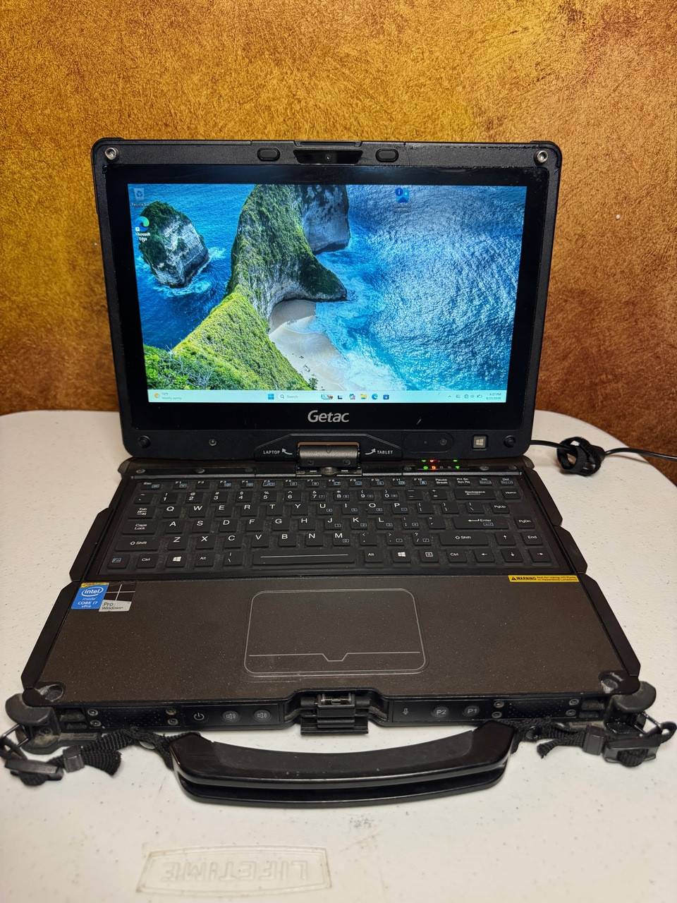 Getac V110 Rugged Convertible Laptop Tablet i7 4GB 128GB SSD Windows 11