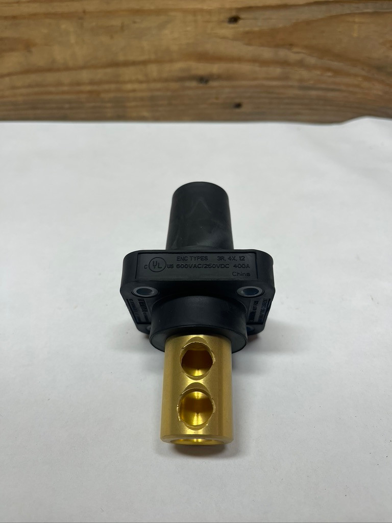 Hubbell HBLFRBK 400A 600V Female Panel Mount Receptacle Series 16 Black