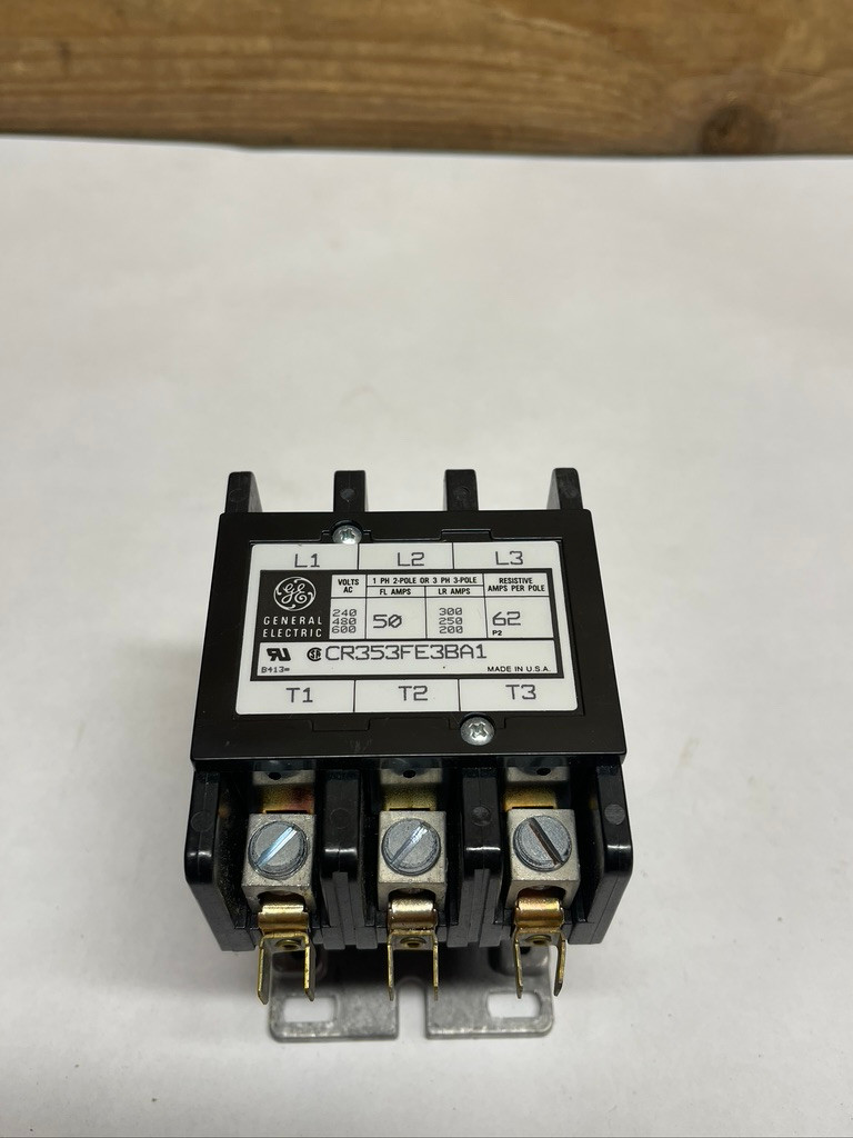 General Electric CR353FE3BA1 50A 3-Pole 600V Definite Purpose Contactor