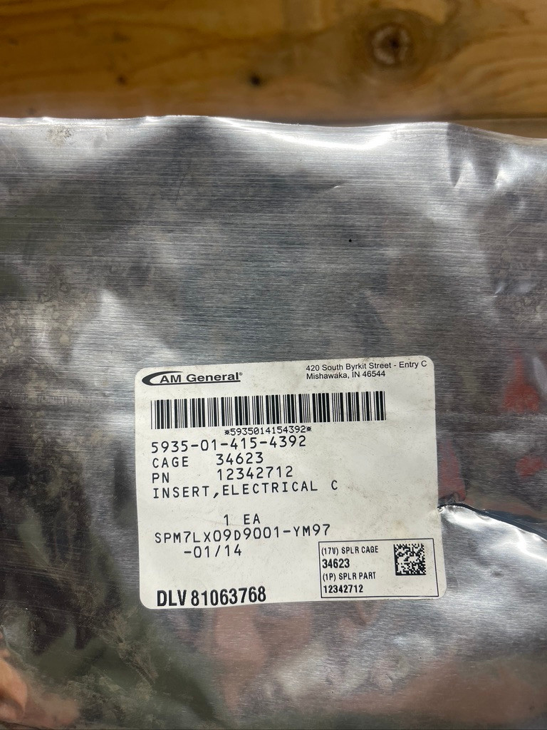 AM General 12342712 HMMWV Time Delay Module Connector 5935-01-415-4392