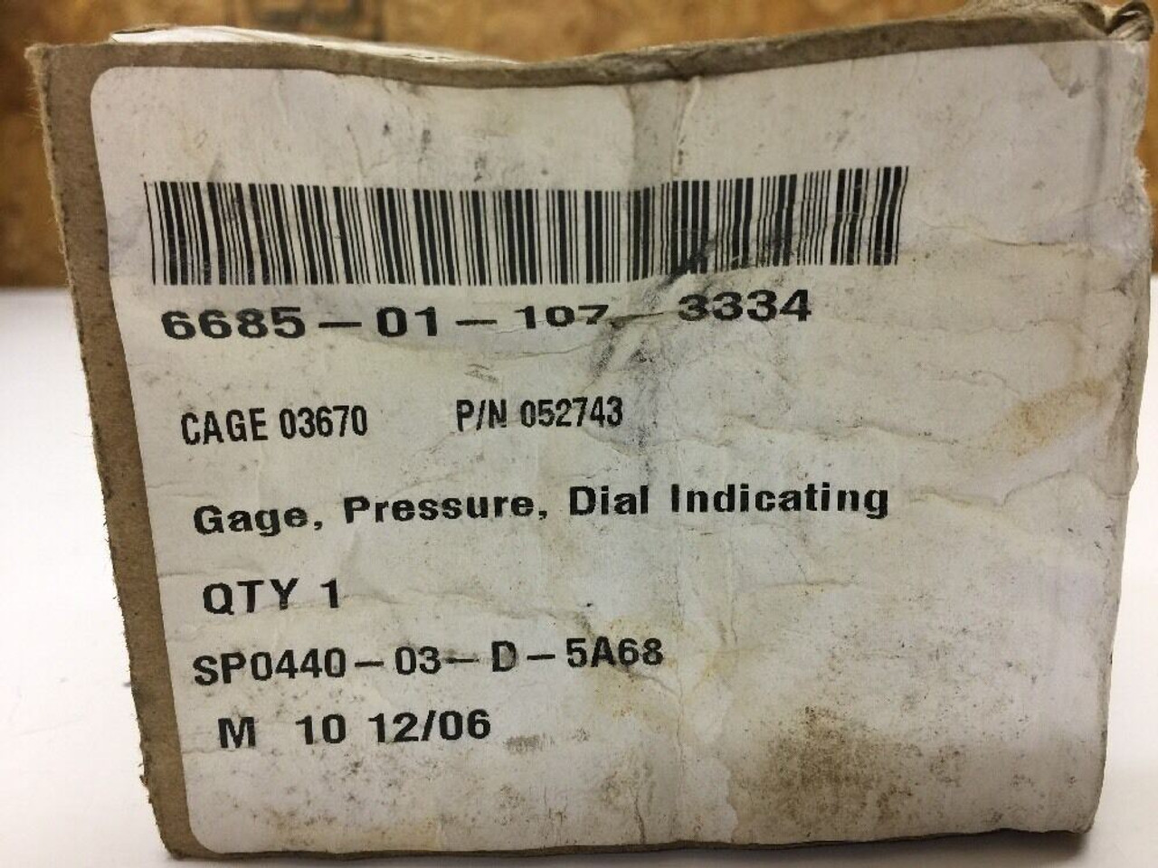 Ansul Dial Indicating Pressure Gage 52743 Tyco Fire Products 