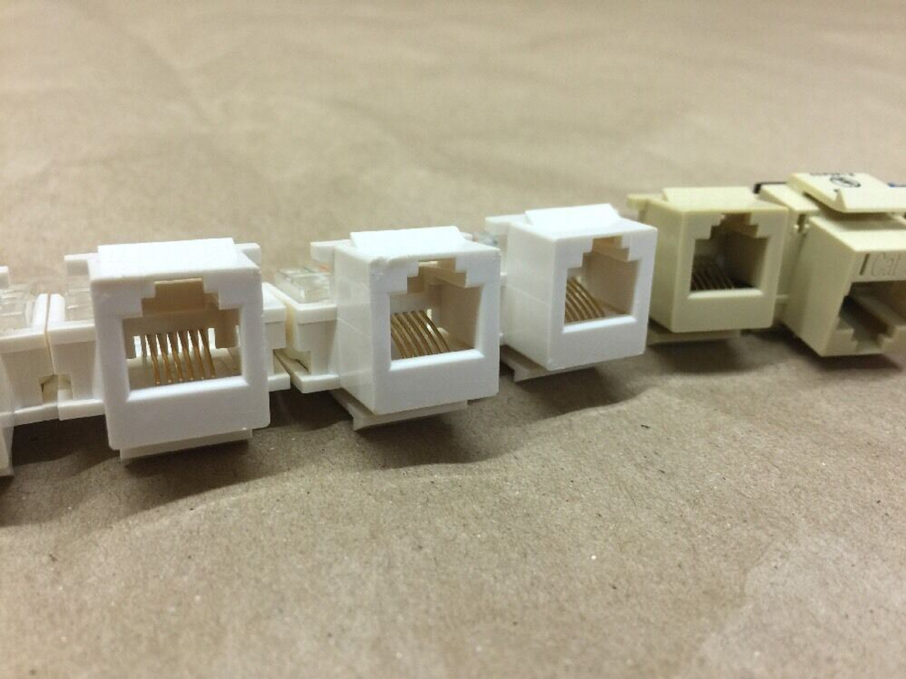 Cat5e Ethernet Connectors Plastic Connector/Port Lot of 13