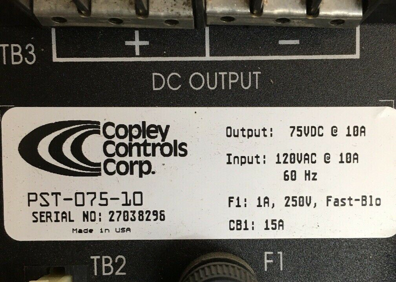 Power Supply Subsystem PST-075-10 Copley Controls