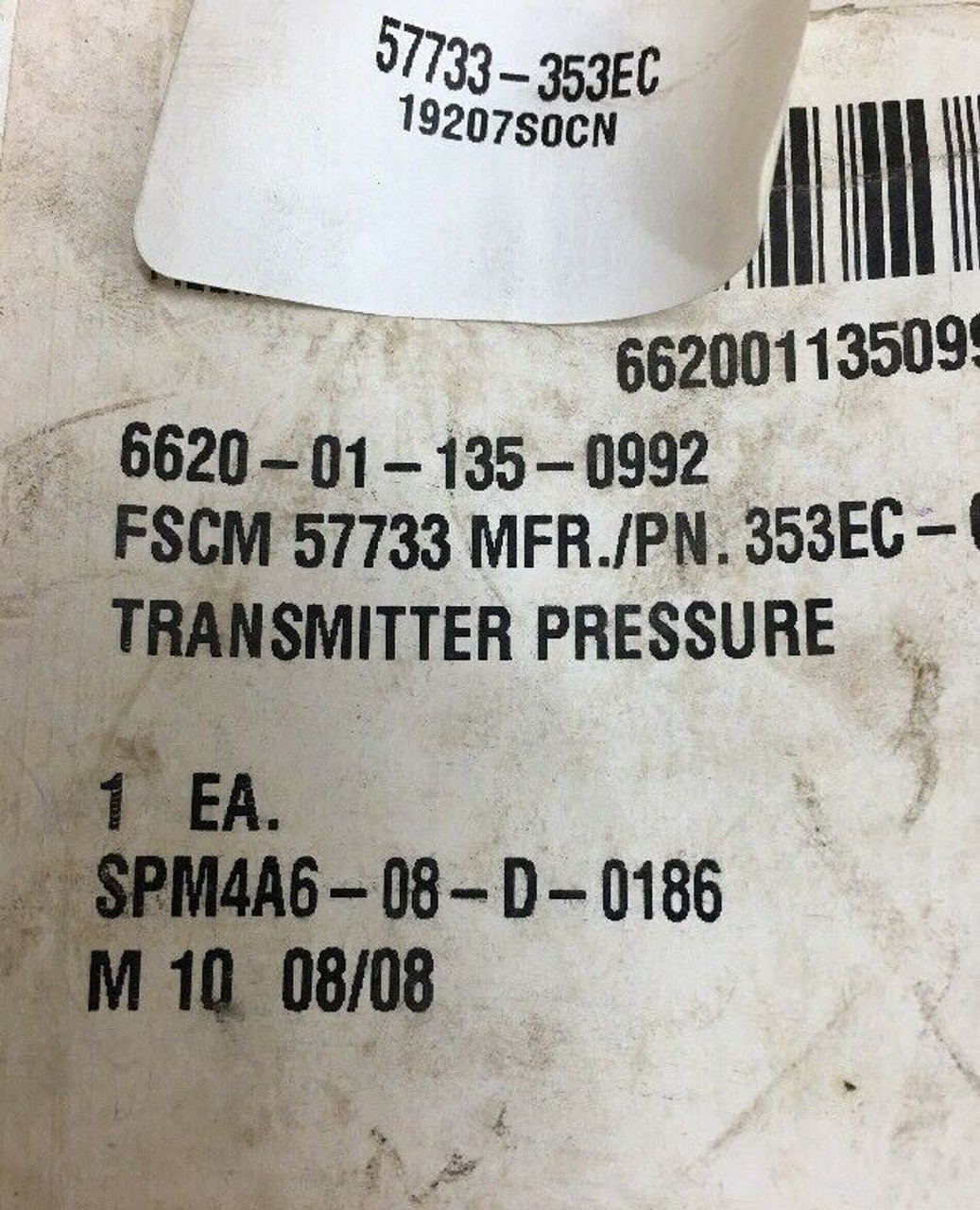 Pressure Transmitter 353-EC Stewart-Warner