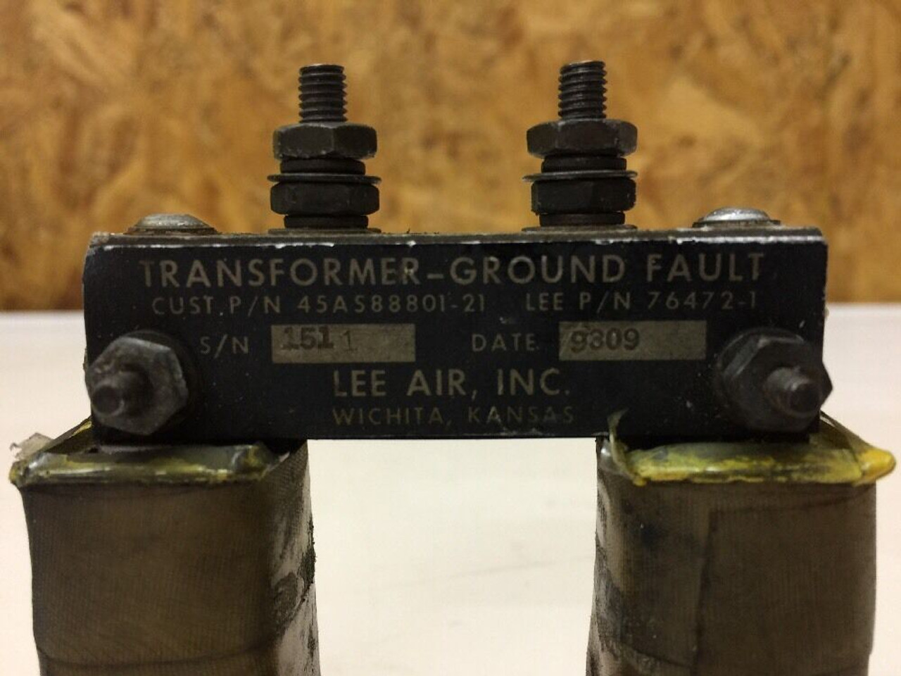 Ground Fault Transformer 45AS88801-21 Lee Air Aircraft