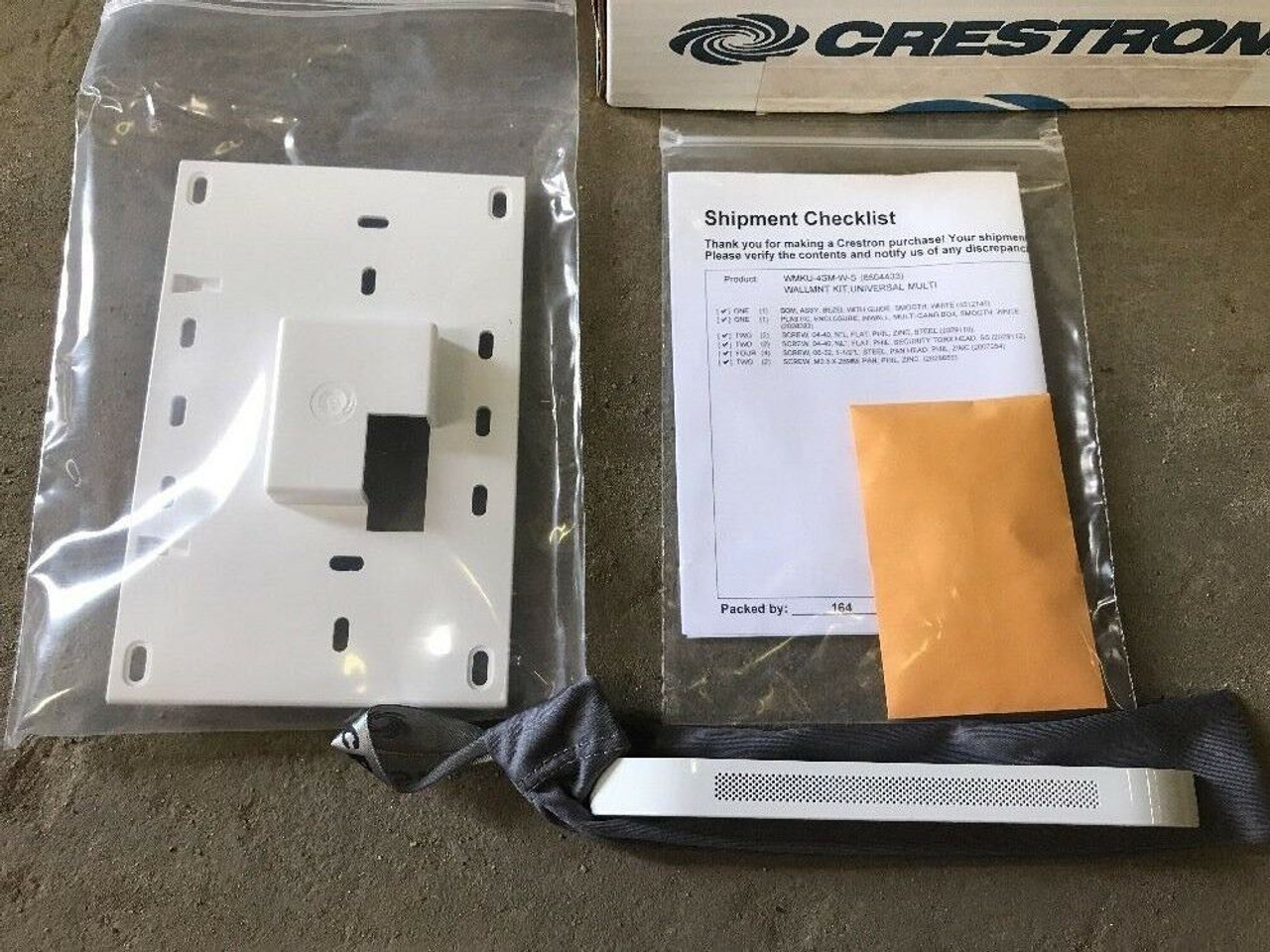 Crestron Universal Wall Mount Kit WMKU-4SM-W-S TPMC-4SM Touchscreen Monitor