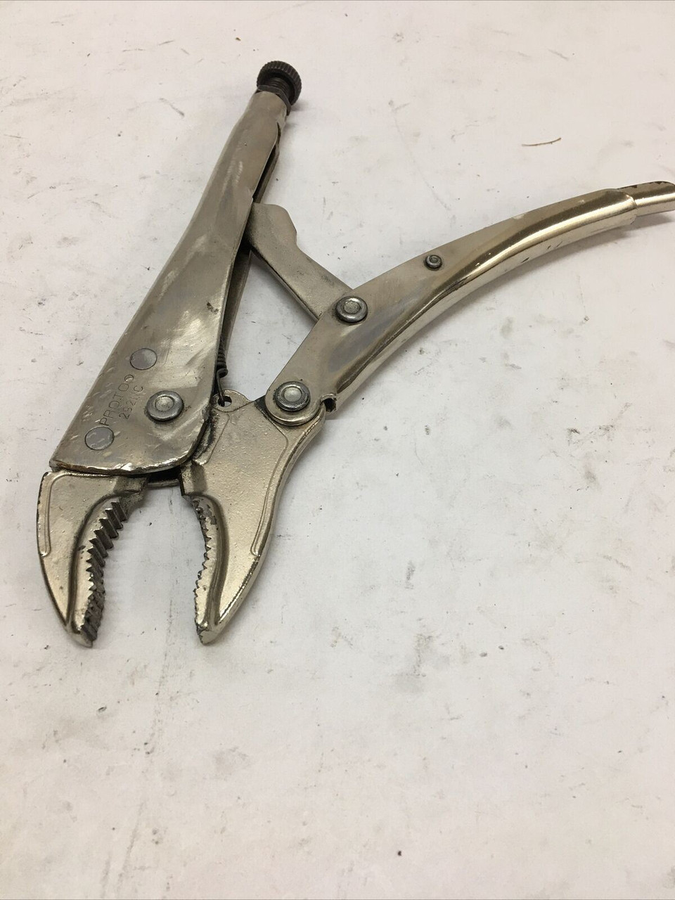 9-1/4" Curved Jaws Nickel Chrome Locking Pliers 292NC Proto