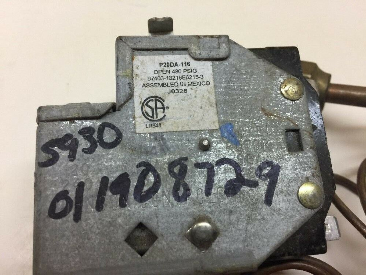 Electromagnetic Relay 13216E6182-3 Snydergeneral 240VAC/28VDC