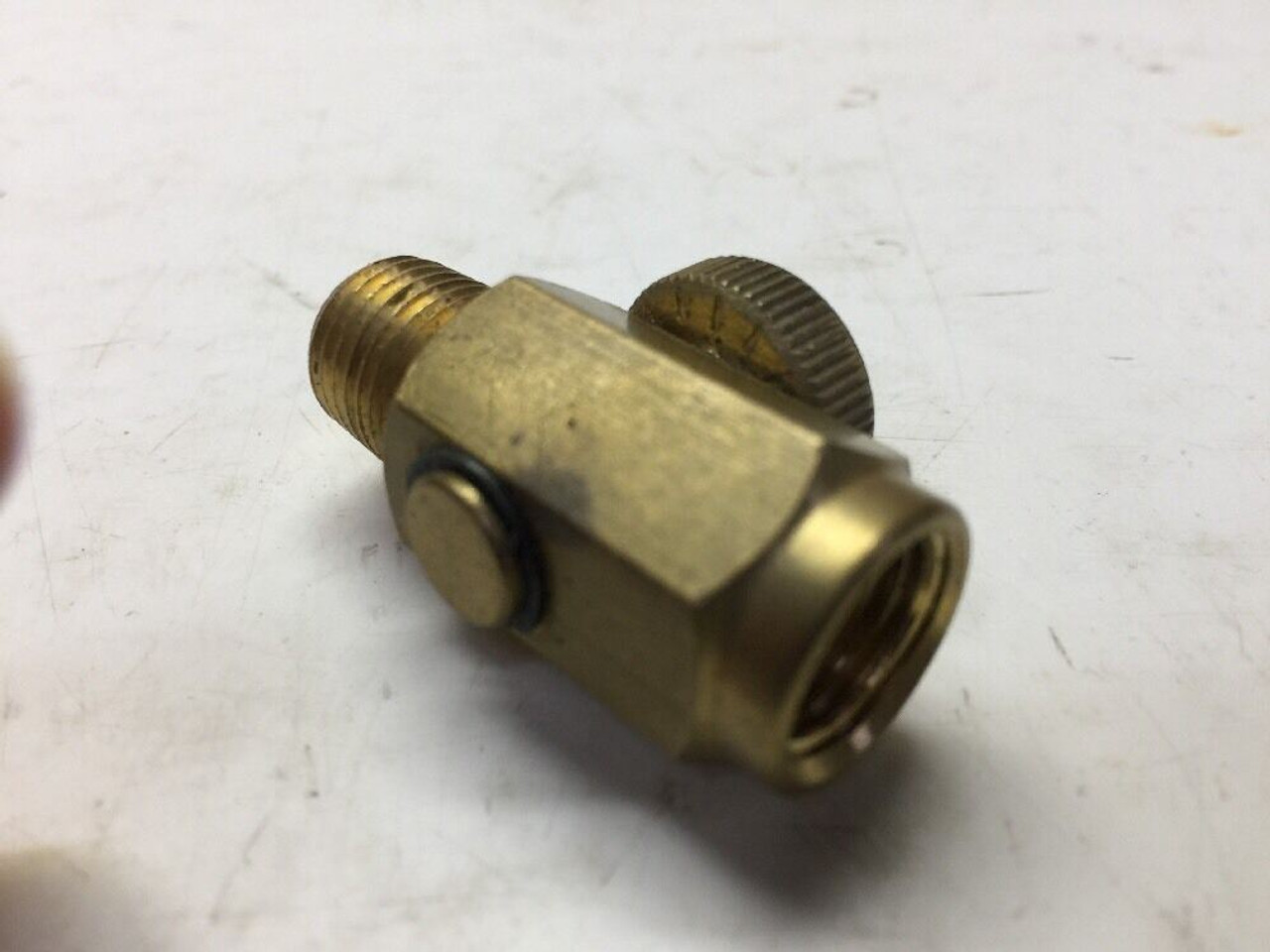 Pipe Flow Connector Valve Brass 1 5/8" Overall Length