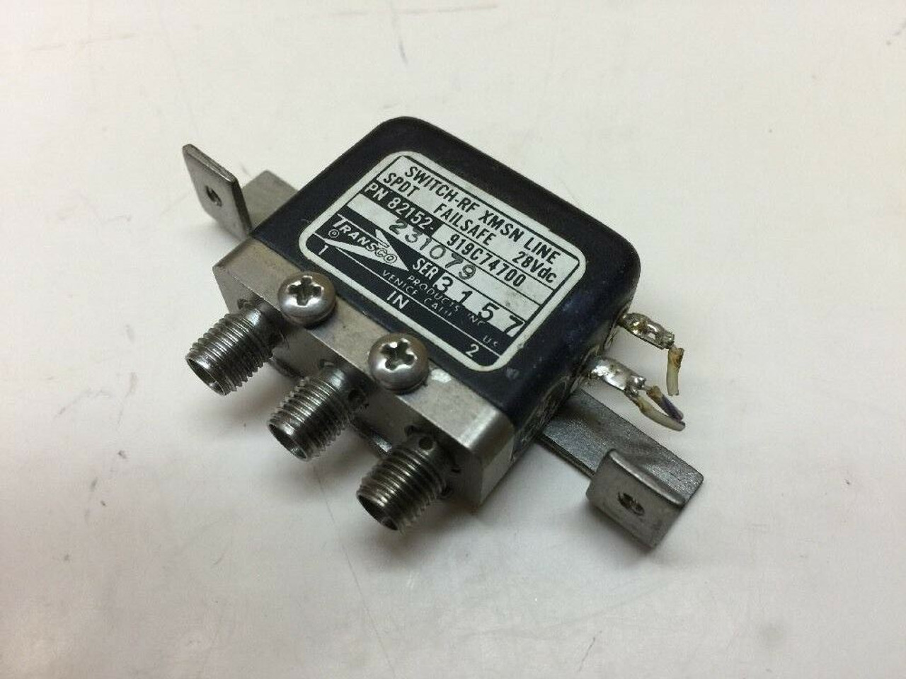 RF Coaxial Switch 231079 Transco XMSN Line SPDT Failsafe