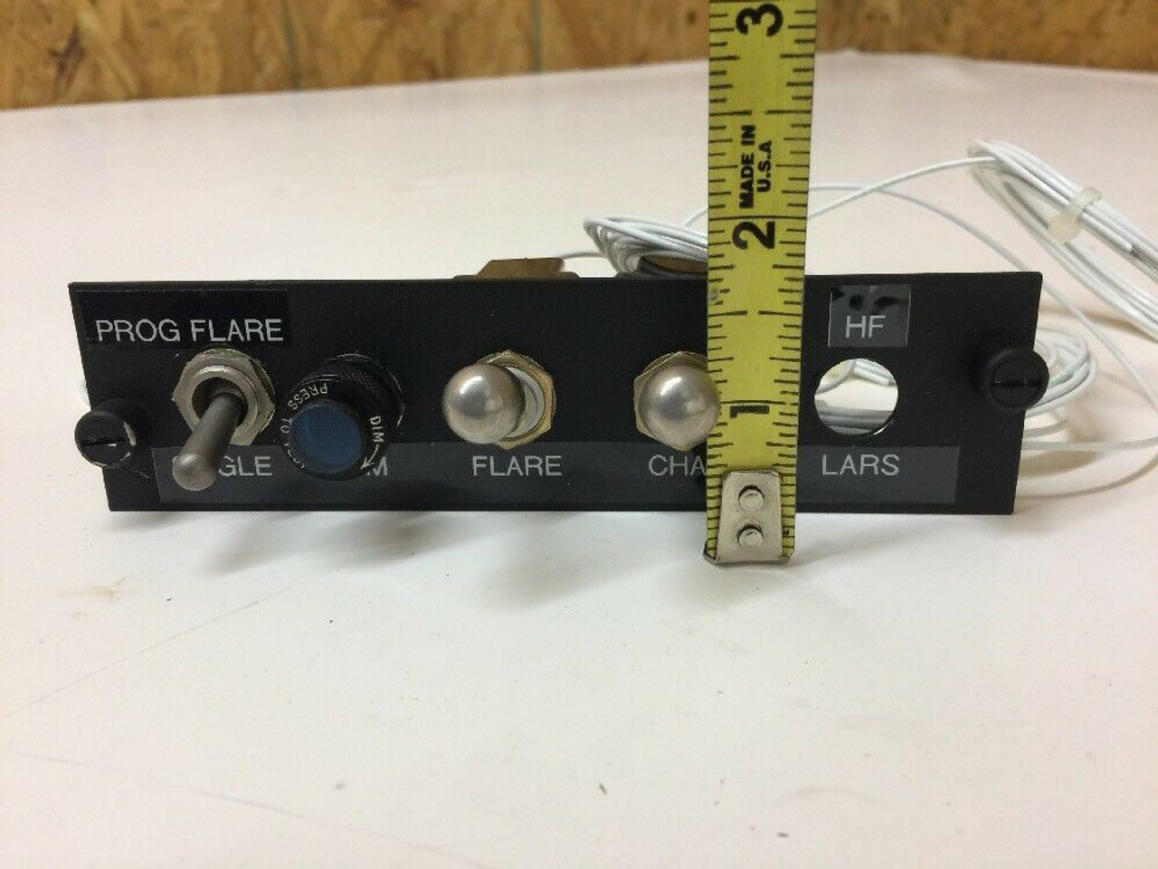 Chaff / Flare Control Panel  Aircraft Collectible