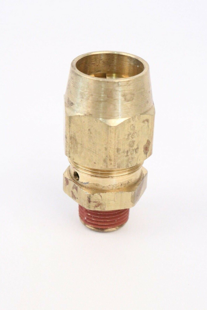 3/8" Brass Pipe to Hose Straight Adapter 12281