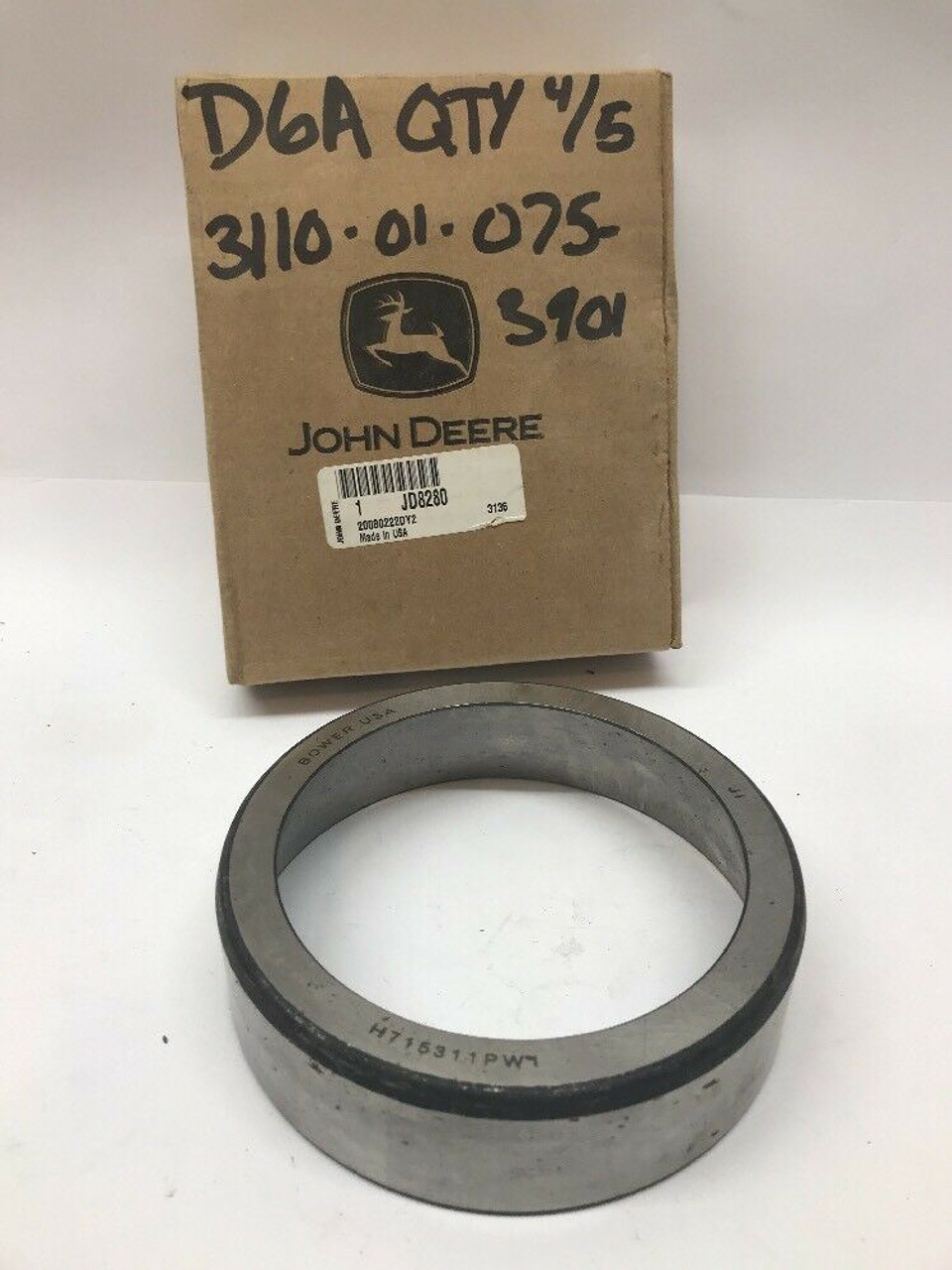 Tapered Roller Bearing Cup JD8280 HC15311 John Deere Bower Volvo