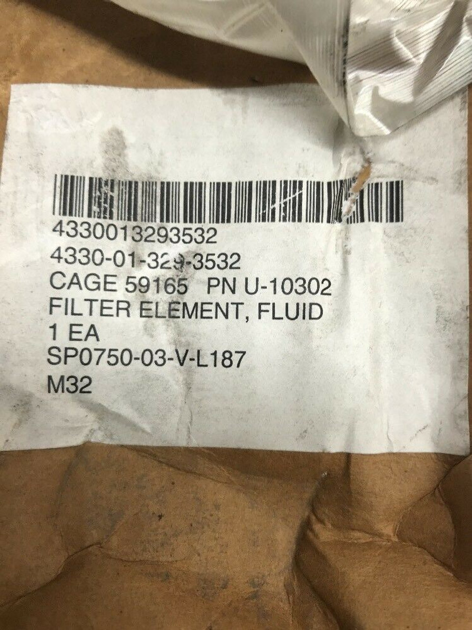 Fluid Filter Element U-10302 325837 Norman Filter RT Forklift 51D