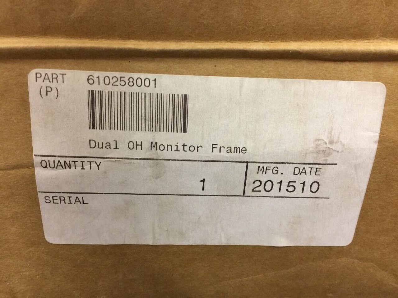 Dual OH Monitor Frame Kit 400-258-001 QubicaAMF Black 