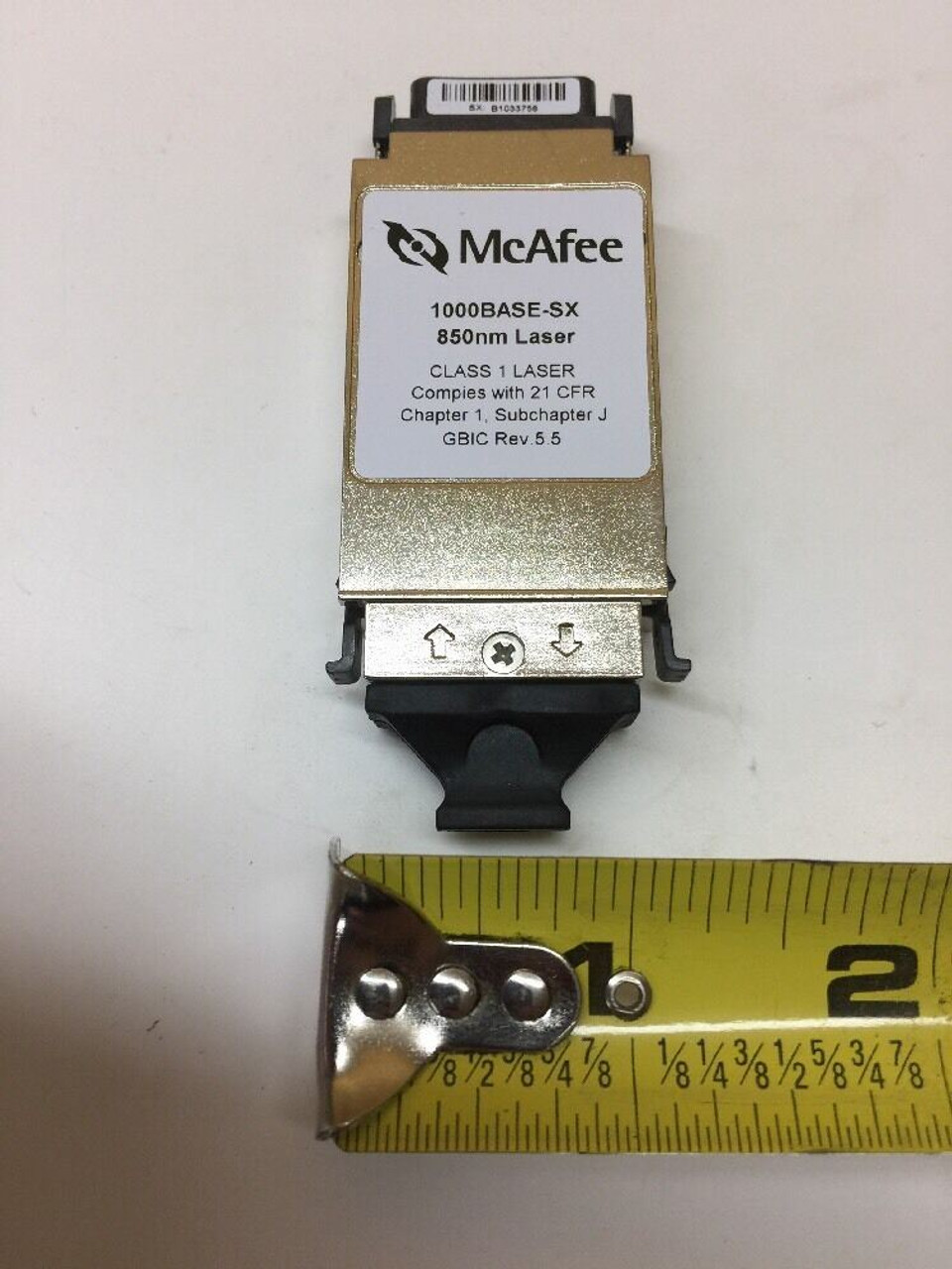 McAfee Converter Moduled 850nm Laser 1000BASE-SX 21 CFR GBIC 