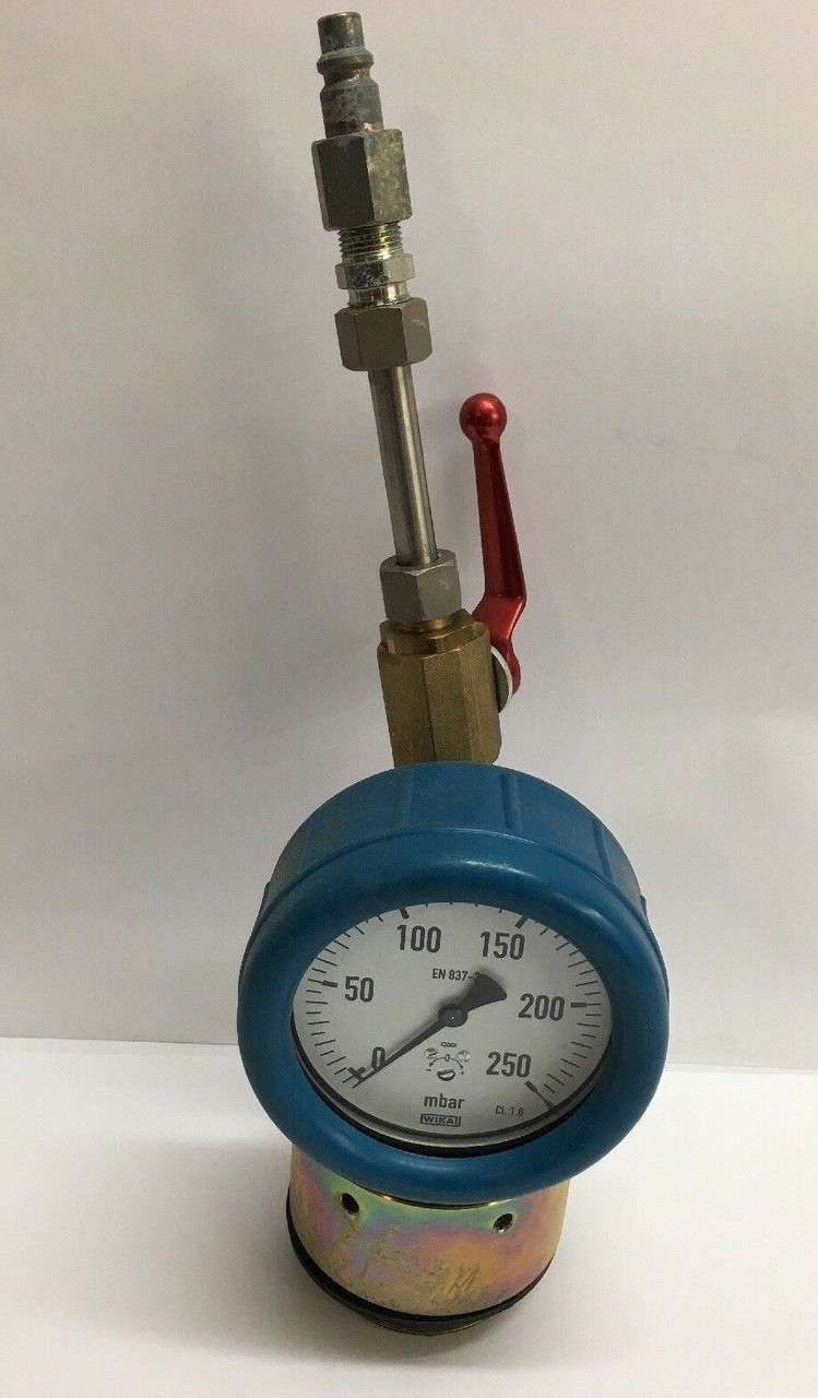 WIKA Pressure Regulating Gauge With Valve Air Hose Pneumatic Control Valve