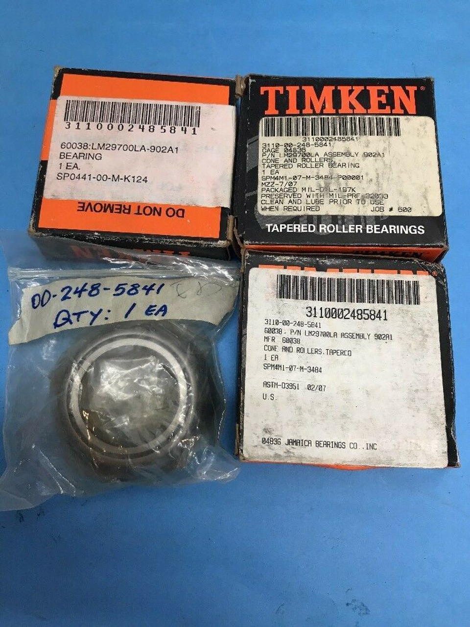 Tapered Roller Bearing LM29700LA ASSEMBLY 902A1 Timken Steel