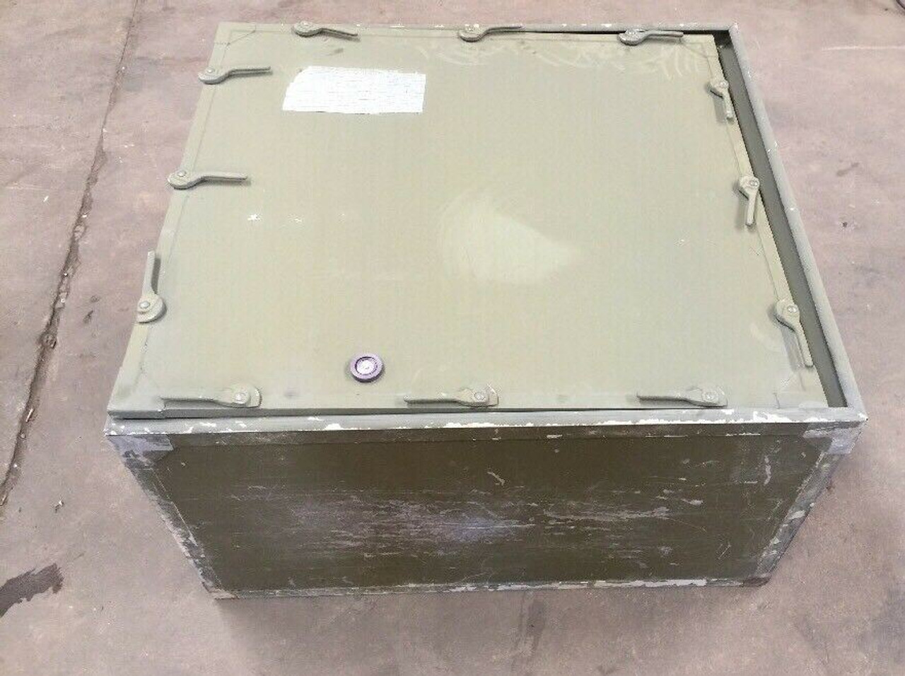 Vietnam Era Aluminum Case with Cover - 2.8 ft. L x 2.5 ft. W x 1.7 ft D