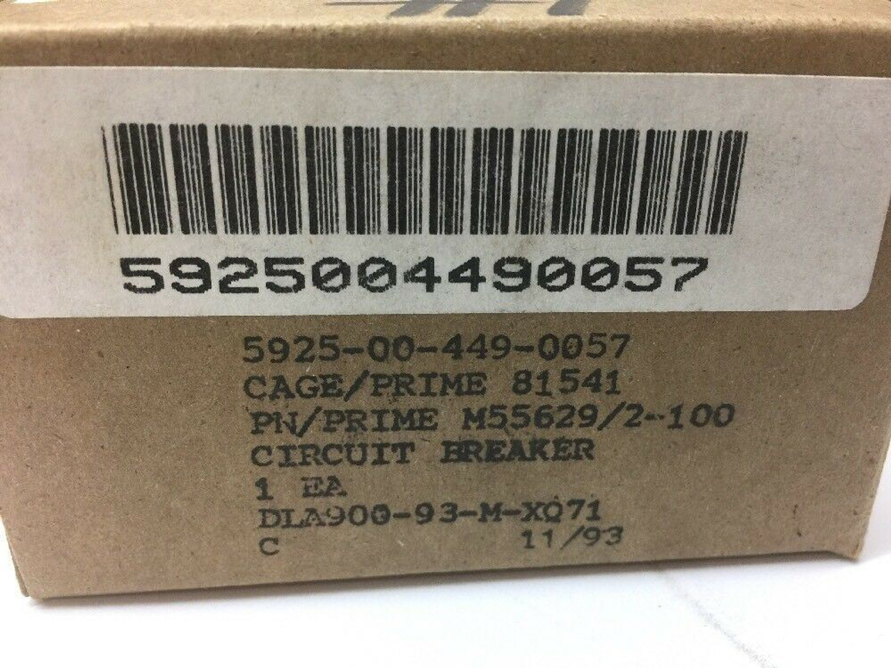 Circuit Breaker Lot Of 8 M55629/2-100 Sensata