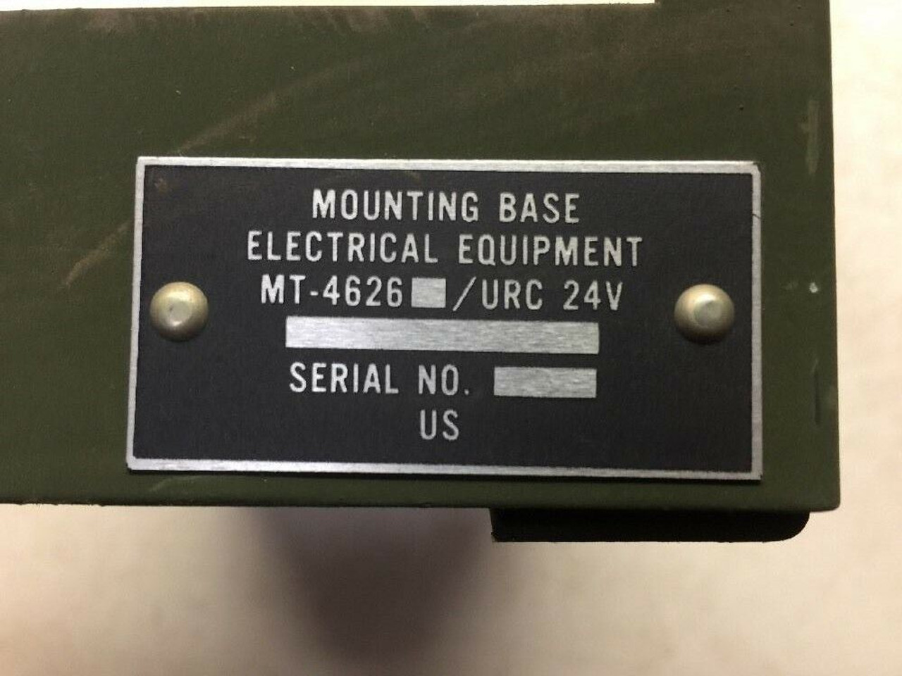 Joint Electrical Equipment Mounting Base MT-4626/URC M9 Excavator Hemtt 