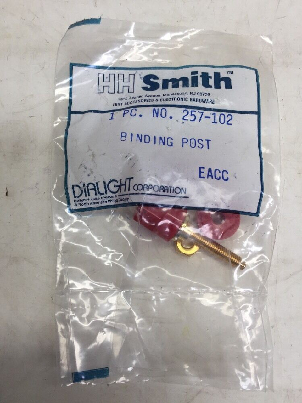 Dialight HH Smith Electrical Binding Post Kit 257-102 Brass Gold Plated 