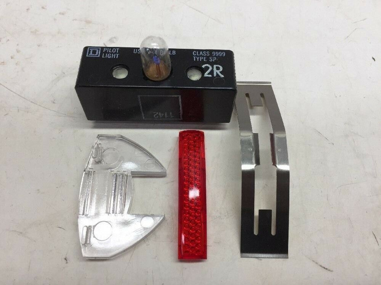 Square D Red Pilot Light Kit 86731 For Type S, 00-1 W/ Slip-On Cover Enclosure