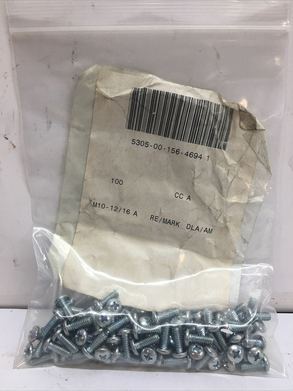 Machine Screw 5305-00-156-4694 Lot of 100