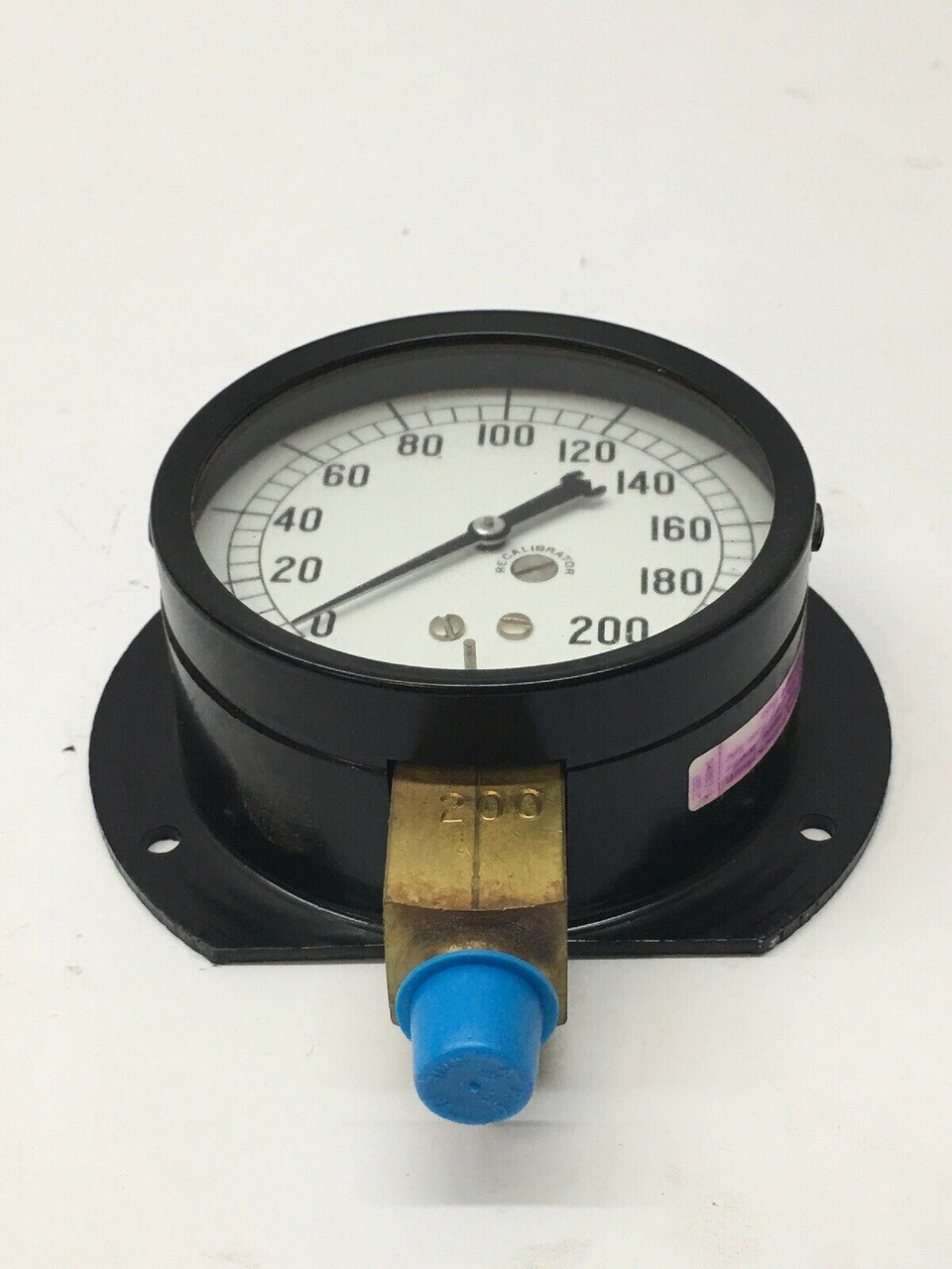 Dial-Indicating Pressure Gauge H1254 Marsh Instrument, Steel 0-200 PSI Gage