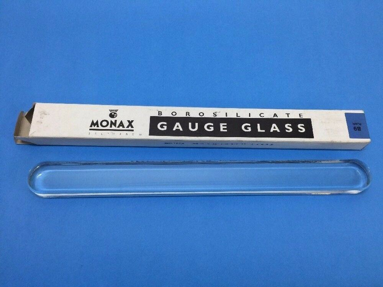 Monax B9 Plain Borosilicate Gauge Glass - Clear, 13.375 x 1.32 x 0.68"