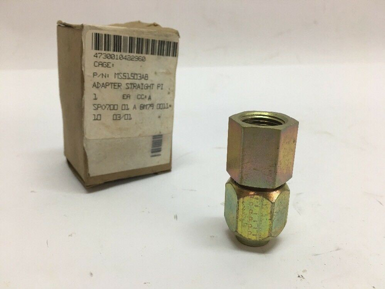 Pipe to Boss Straight Adapter MS51503A8 Aircraft